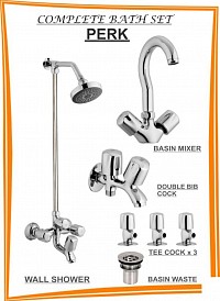 Washroom full bath sets available with different colors in steel and plastic products.